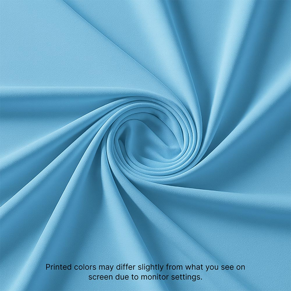 Close-up fabric sample for 6ft open-back trade show table cover, showcasing smooth polyester material for custom printing