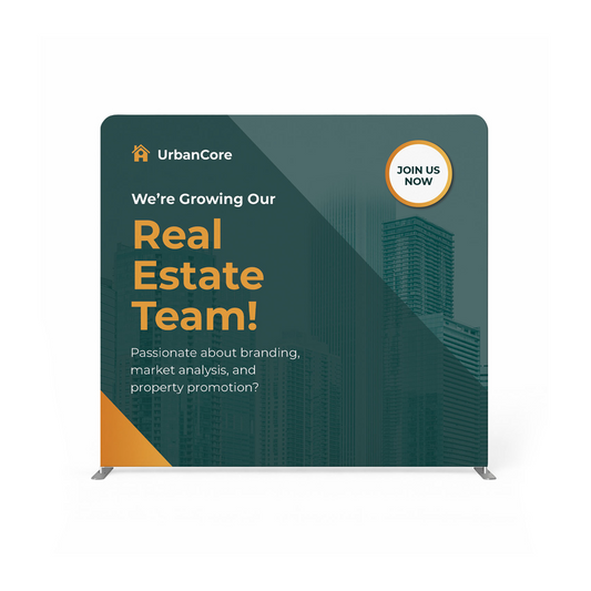 8ft PRO Straight Tension Banner Display