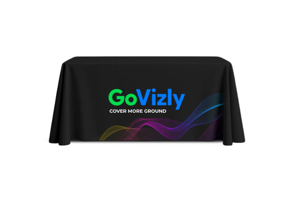 GoVizly Displays Custom Logo Table Cover Collection