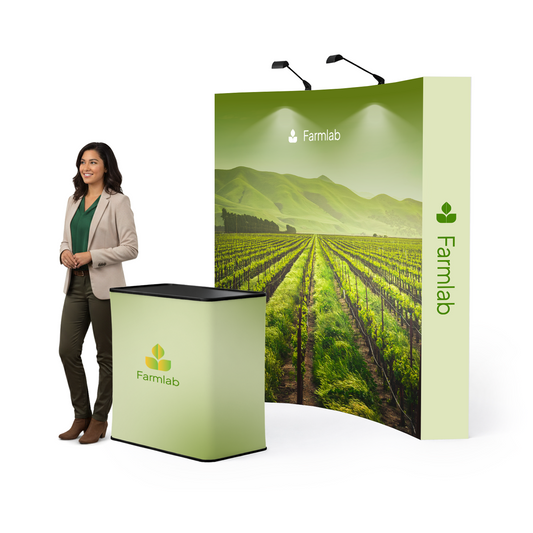 8ft PRO Curved Pop-Up Display