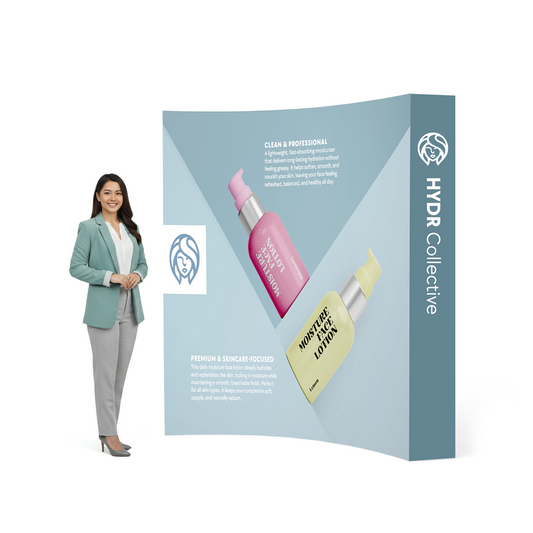 8ft Essential Curved Pop-Up Display