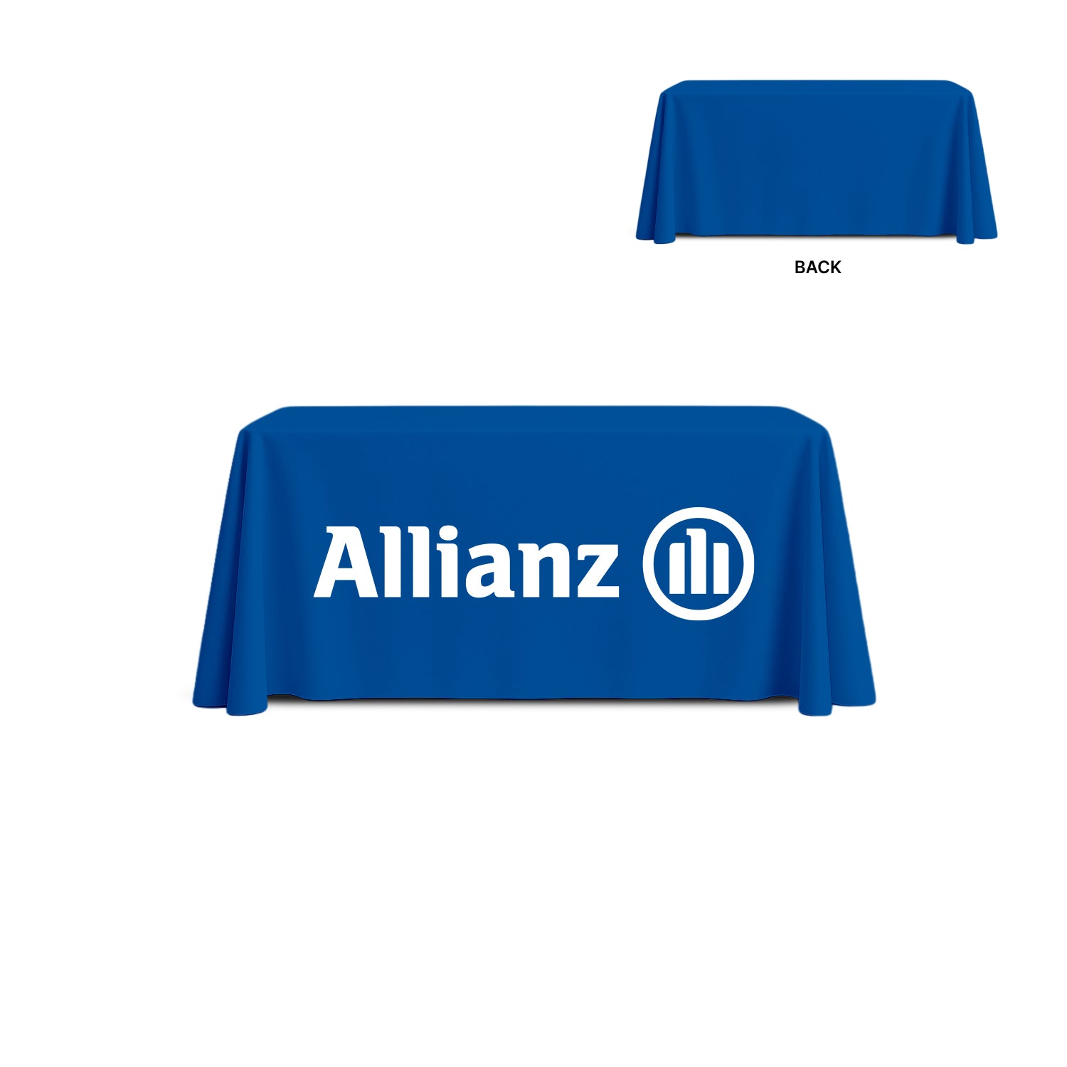 GoVizly Displays 6ft custom logo table closed back style for retails, events and trade shows. Full color dye-sub printing on 4 sides and the top. Free layout and proof, free saver shipping. Fast turnaround and nationwide shipping
