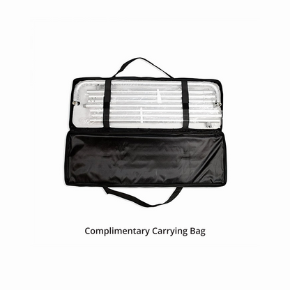 Carrying bag included with GoVizly tension fabric banner stand