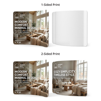 10ft Essential Curved Tension Banner Display