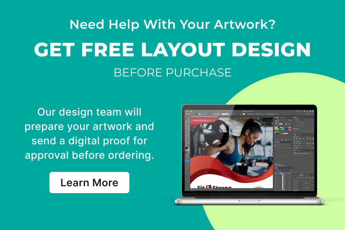 GoVizly Displays free layout design service included for orders on banner stands, custom logo table covers, trade show displays, and step and repeat banner stands. Free file check, free proof and fast turnaround. 