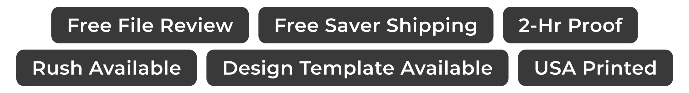 GoVizly Displays trade show displays — free file review, free proof before purchase, free saver shipping, rush available, 2-hour proof, and USA printed