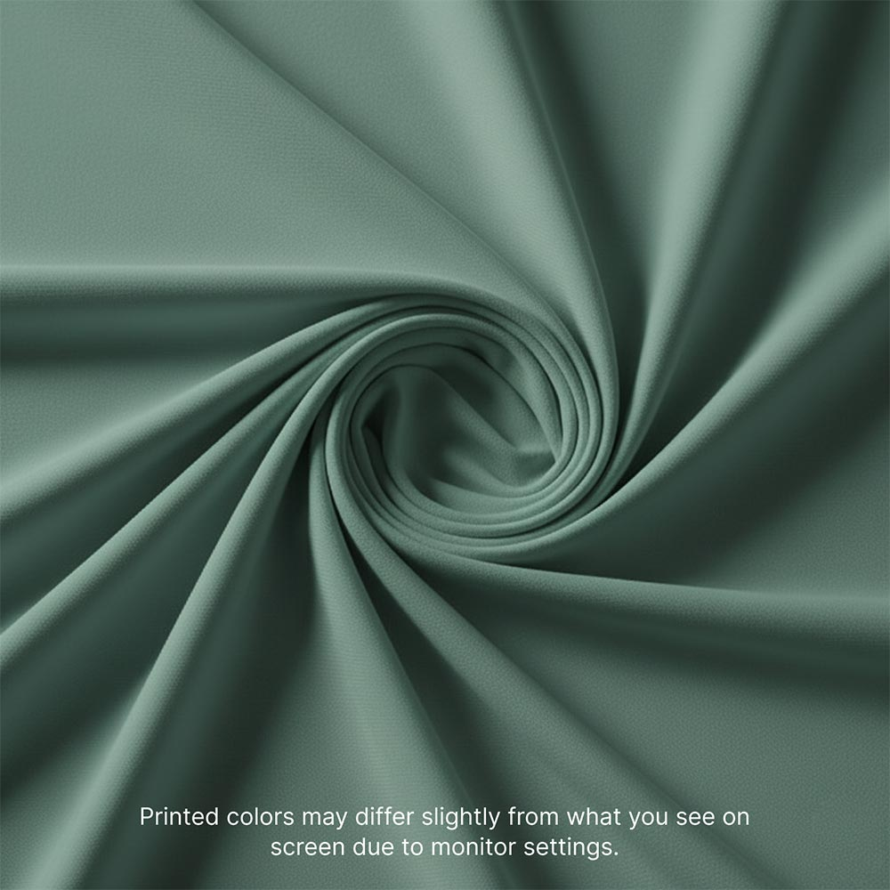 Fabric swatch detail of GoVizly custom round table cover material showing dye-sublimated print quality and texture