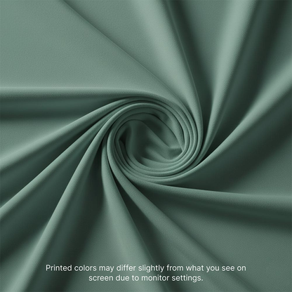 Fabric swatch detail of GoVizly custom round table cover material showing dye-sublimated print quality and texture